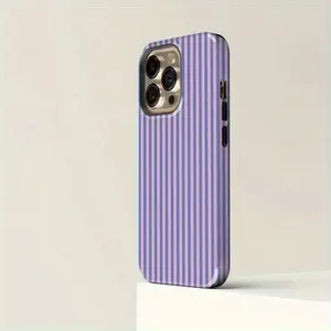 2D Printing Striped Pink on Pink Tough Phone Case for iPhone 17 16 15 14 13 12 11 Pro Max Case Compatible with iPhone 17 Air