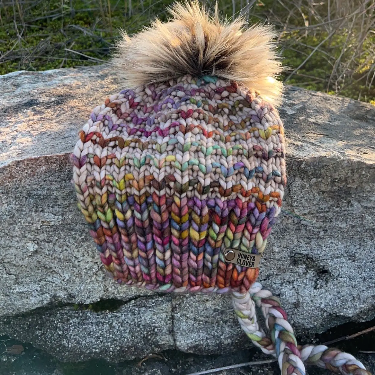 Hand-knit Merino Wool Beanie/Bonnet-style. ULTRA soft!