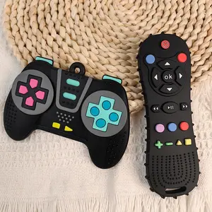 Baby Teething Toys Silicone Sensory Teether TV Remote Shape, Game Controller Design, Relief for Babies Aged 6-24 Months, Educational Sensory Chew Toy