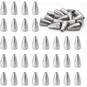 Fishing Weight Sinkers, 50pcs/55pcs Lead Worm Weights Fishing Sinkers for Bass Fishing Texas Rigs(2g/3.5g/5g/7g)
