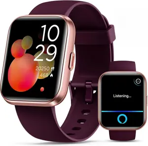 Women's Smart Watch - Bluetooth Wearable Fitness Tracker with Built-In Alexa, Heart Rate Tracking, Sleep Monitor, Call & Notification Alerts, Waterproof, Compatible with Android & iPhone