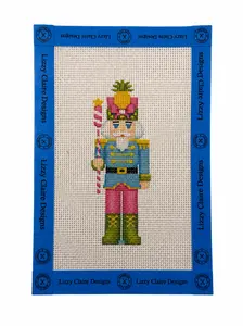 Lizzy Claire's Happy Neighborhood Nutcracker - 13 mesh - 6 x 10 - Needlepoint Canvas
