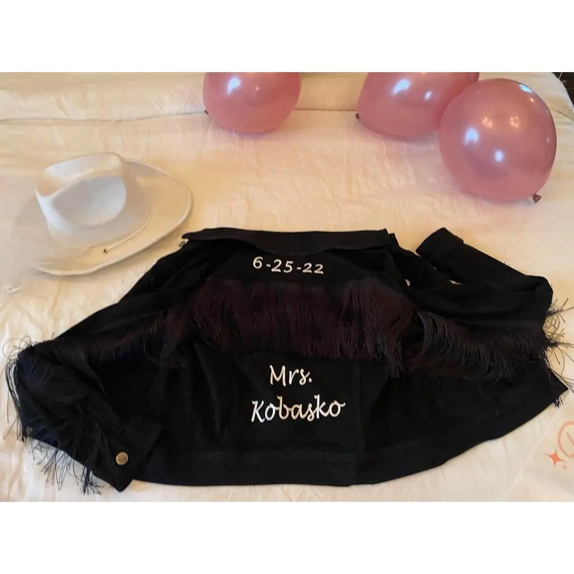 Black Fringe Bridal Jacket