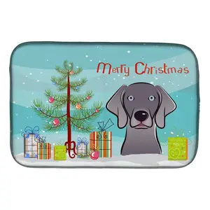 212 MAIN Rectangular Decorative Dish Drying Mat (14x21 in) - Christmas Tree, Weimaraner Designs, Kitchen Decorative Placemat, Home Organizer Storage Accessory