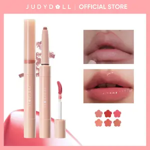JUDYDOLL Dual-Ended Lip Gloss & Lipliner, Blur, Dual-Ended, Glossy, Instant & Easy Pout, Plumping Lips, Long-Lasting, Pigmented, Valentines Day Gift, New Year