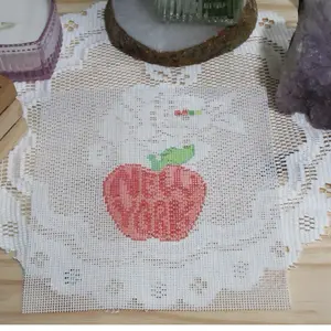 NYC apple 13-mesh needlepoint canvas