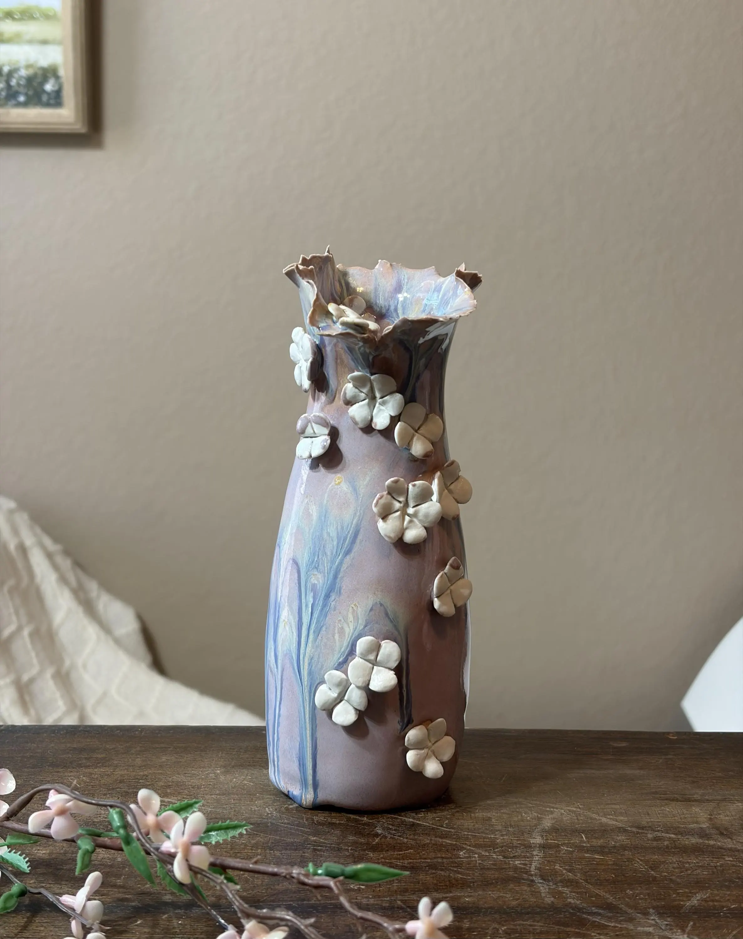 Handmade Porcelain Bud Vase: Small Ceramic Pottery Gift