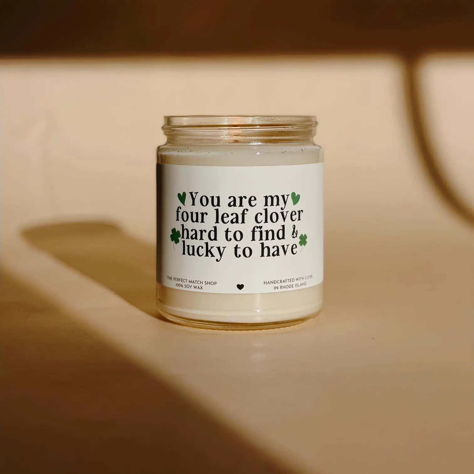 You are my four leaf clover candle st patricks day gift irish gift st paddys day candle funny candles gifts for him gifts for her boyfriends