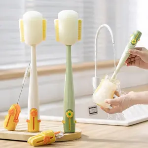 5-in-1 Cup Washing New Household Multi-Function Cup Brush for Bottle Cleaning, Water and Insulation – Sponge Brush.