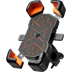 Phone Holder Mount, 4.5-7.1 inch Smartphones, Quick Release Handlebar Clamp, 360 Rotatable, Anti-Slip , Easy Installation, Wide Compatibility