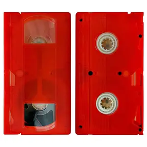 Red VHS Tape Shell w/T-130 Tape