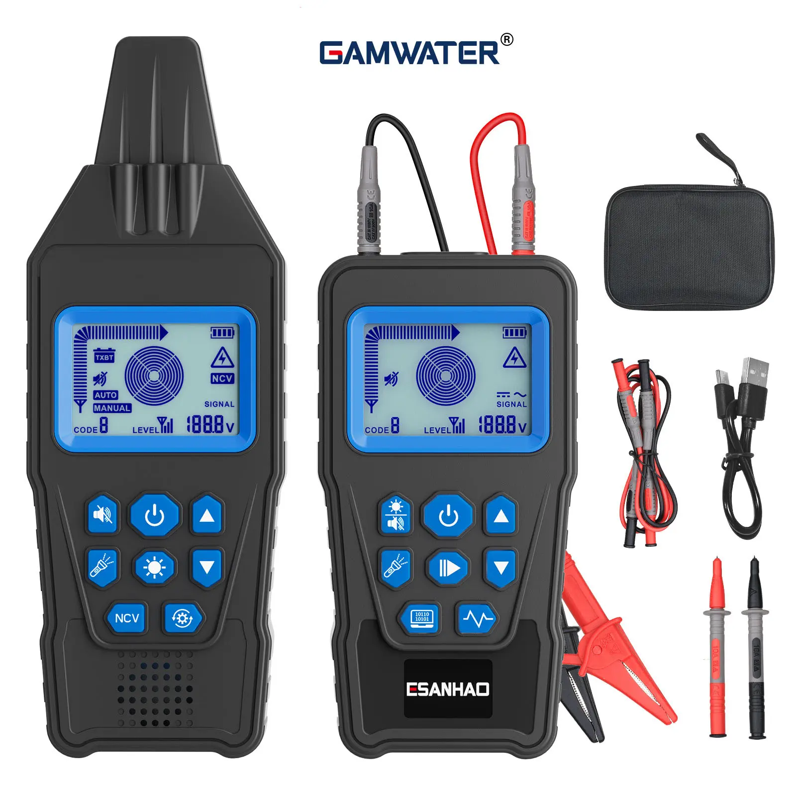 Underground Cable Locator Wire Tracker for Dog Fence Cables lrrigation, Wall and Underground Pipeline Wire Detector, Advanced Circuit Breaker Finder for Wall and Underground Cables