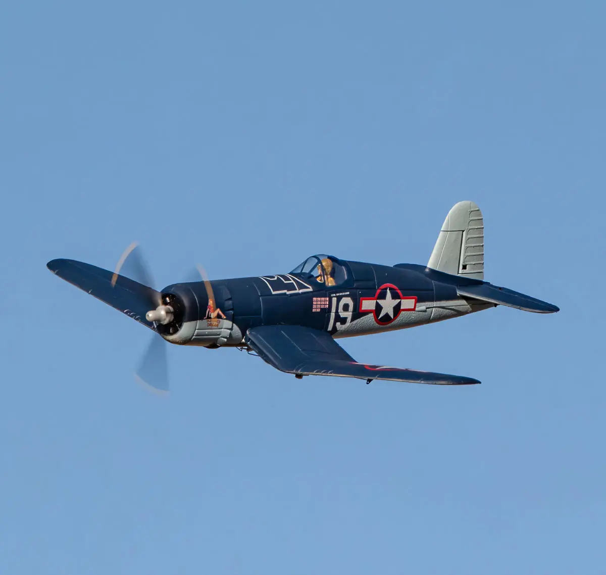 Rage RC RGRA1603 F4U Corsair Brushless RC Plane - 500mm WWII Warbird Trainer for Small Animals, with RFRT, Throttle, Rudder, PASS Assist, 3s 11.1v 400mAh Battery, Detachable Prop System, 1900kv Motor, EPP Foam, Rc Airplane Trainer