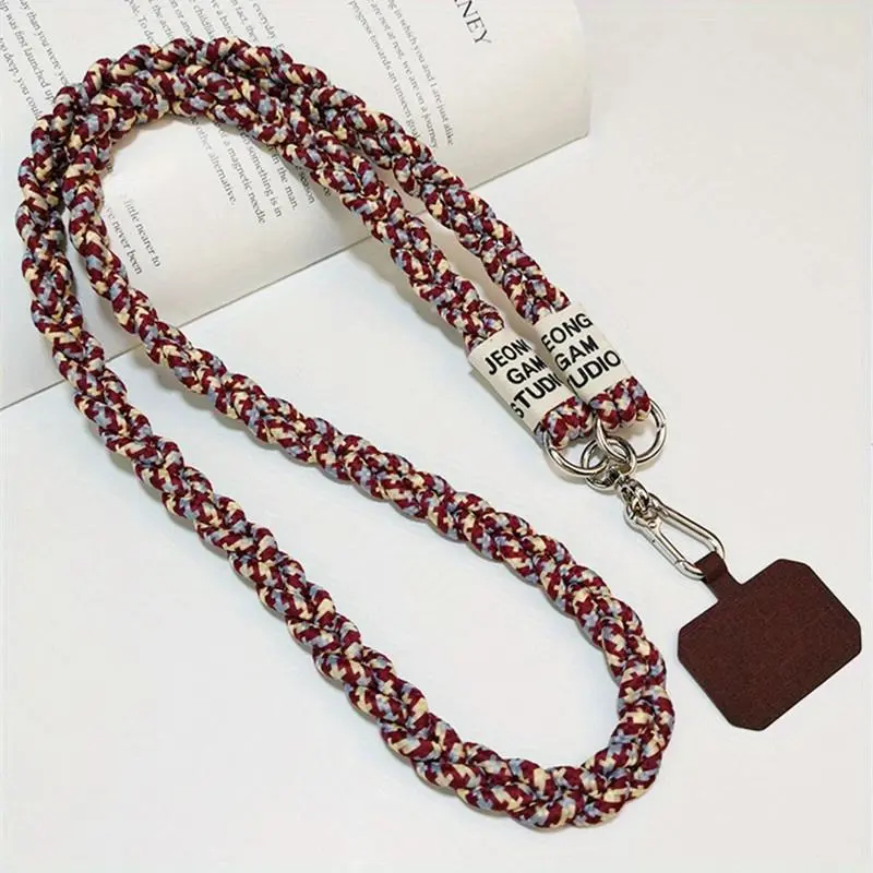 Universal Woven Mobile Phone Lanyard, Portable Braided Cellphone Strap, Outdoor Sports Mobile Phone Anti Loss Lanyard, Crossbody Phone Lanyard, Phone Accessories