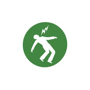 Warning Turntable Slipmat