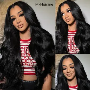 [M-Hairline] Asteria Hair 6×8 Loose Body Wig Glueless Ready To Go Lace Closure Wig Window's Peek Human Hair Wig With Tiny Knots