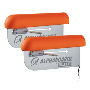Alphaboardz ELITE - HV Orange In-Line Planer Board with Universal Design & Superior Tracking for Enhanced Fishing