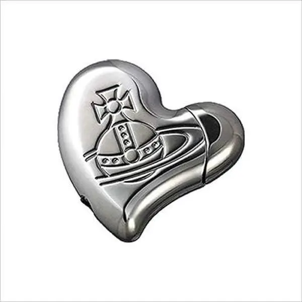 NANA Saturn Heart Pocket Lighter - Vintage Design, Butane Not Included