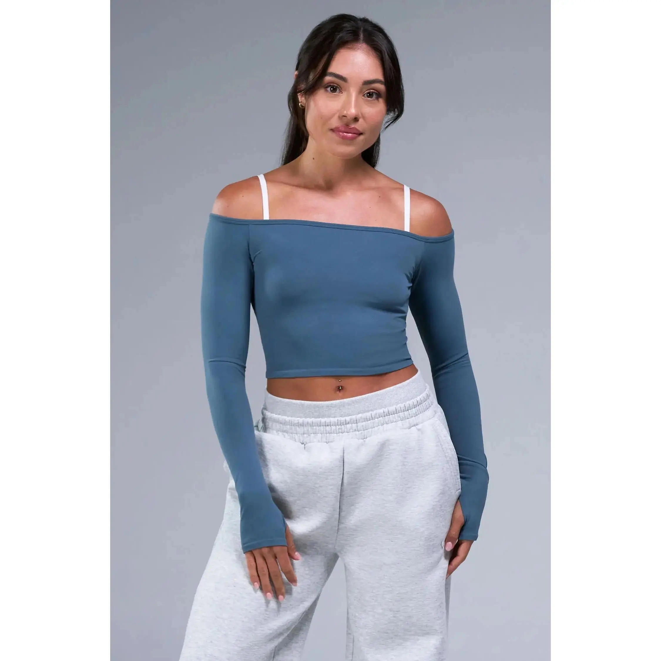Essential Seamless Off The Shoulder Top