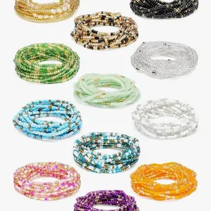 Set of 12 Tie on waist beads assorted