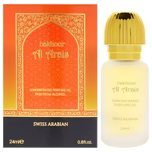 Bakhoor Al Arais by Swiss Arabian for Unisex - 0.8 oz Concentrated Perfume Oil Rollerball