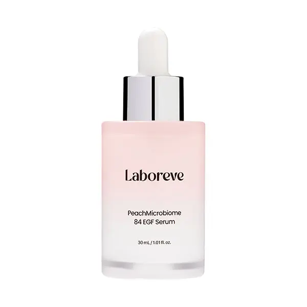Laboreve PeachMicrobiome 84 EGF Serum - Anti-Aging Face Serum with 84 Billion Probiotics, Niacinamide & Hyaluronic Acid, Skin Barrier Serum for Sensitive Skin, Korean Skincare (30ml, 1.01 fl oz) sohochic