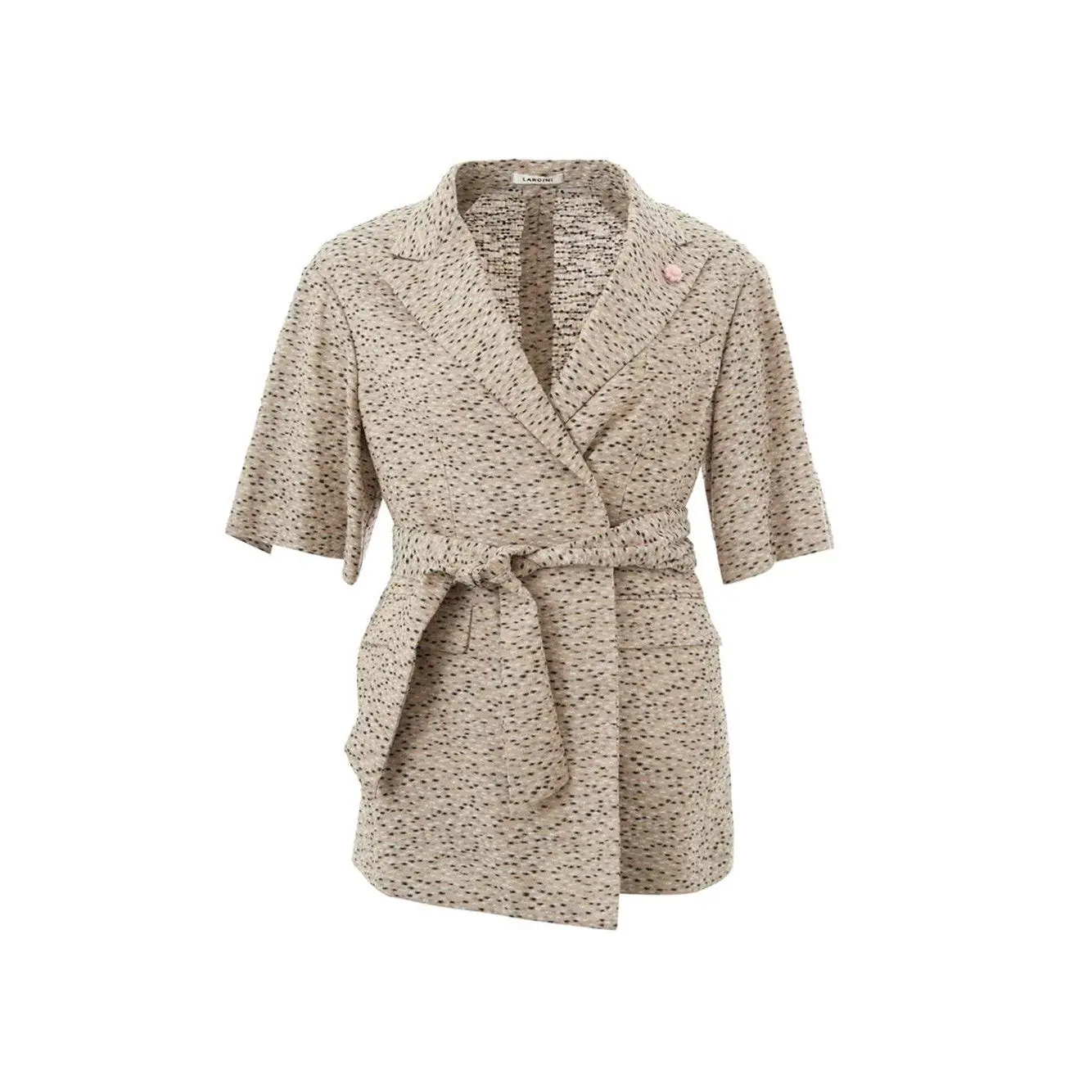 Lardini Beige Linen Dressing Gown Jacket
