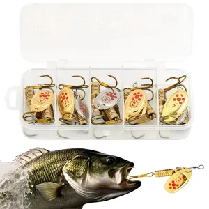 10 Metal Rotating Baits for Freshwater Bass Fishing in Ponds Lakes and Rivers Compact Design Easy to Carry and Store Versatile Use for Anglers