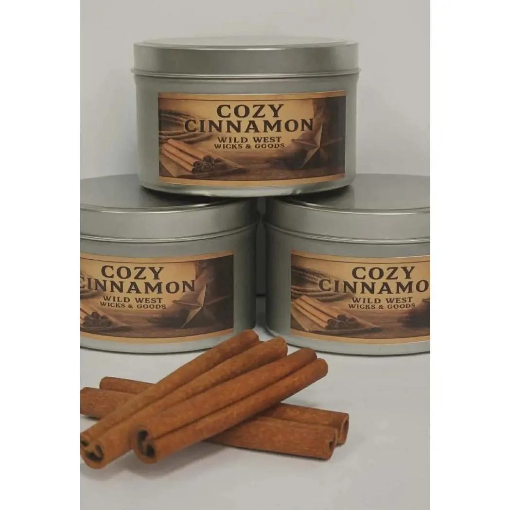 Cozy Cinnamon Soy Candle - Hand Poured in Small Batches for a Unique Aroma and Homey Atmosphere - Decor