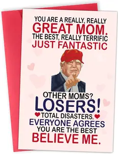 Funny Mother’s Day Cards for Mom – Humor Greeting Card Set for Mother from Daughter, Son, Kids & Husband – Cute & Hilarious Messages – Perfect Mother’s Day & Birthday Card – Premium Quality