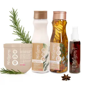 Milagros Herbal Strength & Hair Growth Kit – Shampoo, Treatment & Hydrating Mask for Strengthening, Hair Loss & Growth