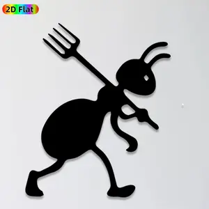 1pc Ant Metal Wall Art, Playful Ant Statue Mural, Ideal Gift for New Year, Easter, Insect Decor Enthusiasts, Weather-Resistant Metal Wall Decor Wall Sculptures, Perfect for Garden Fence & Living Room Wall Insect Enthusiasts