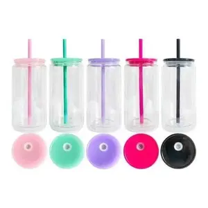 Acrylic 16oz snowglobe cups (5 pack)