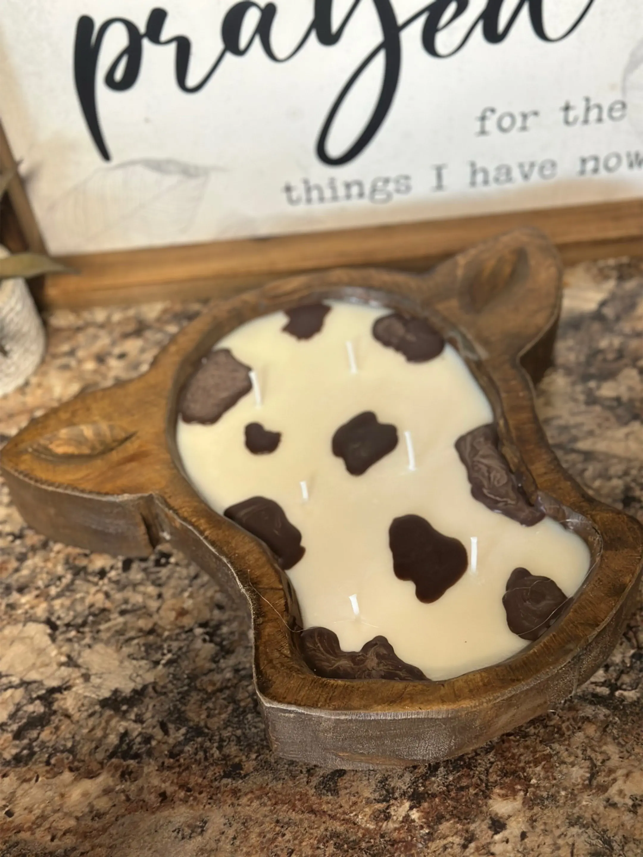 Cow head dough bowl candles Cow head dough bowl candles