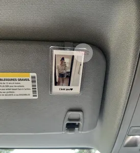 Personalized Photo Car Visor Clip: Custom Car Decoration