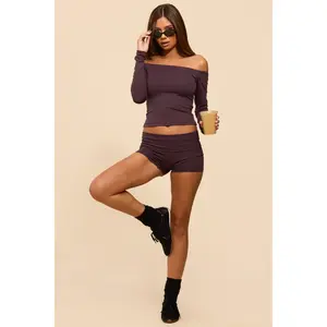 Soraia Foldover Biker Shorts