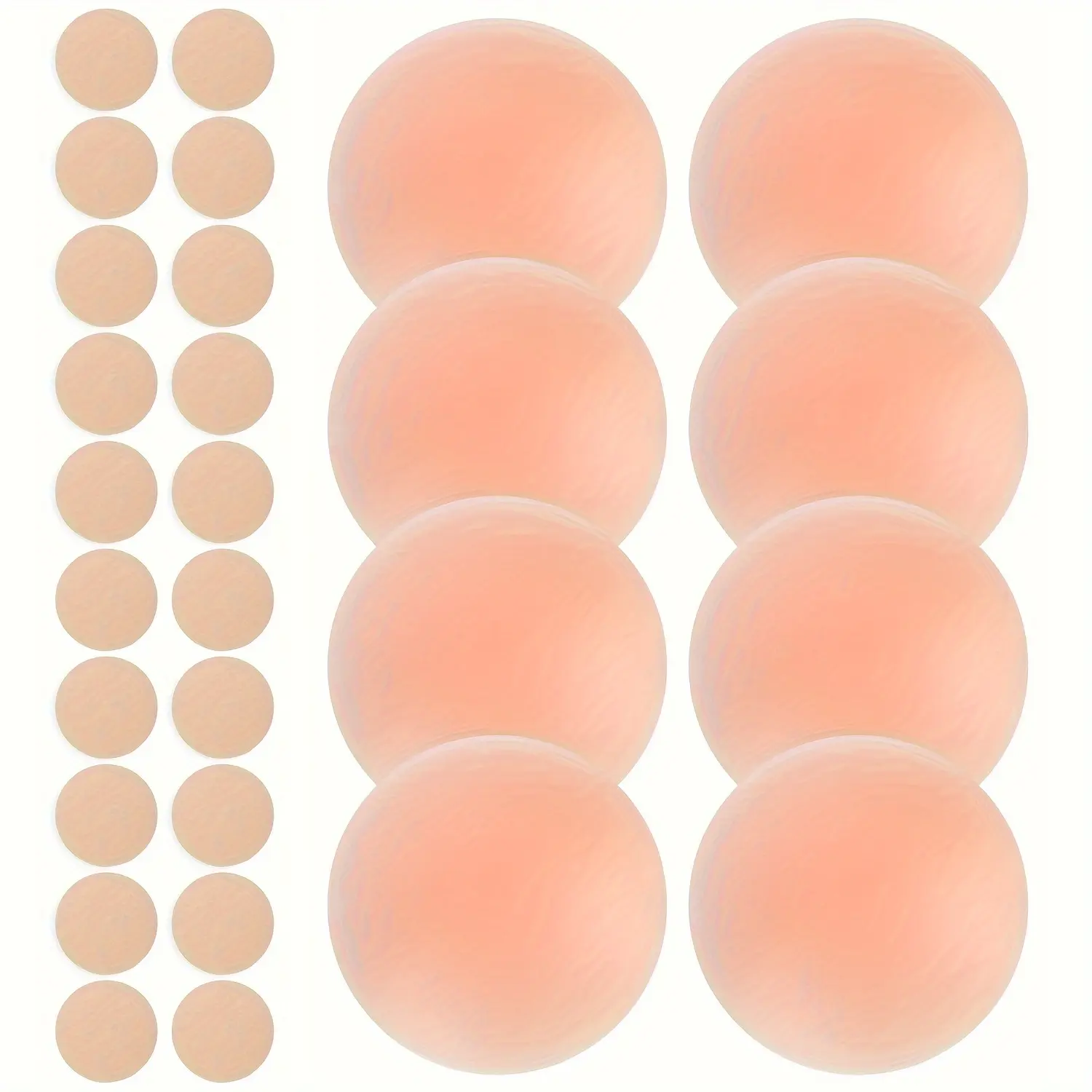 4 Pairs Reusable Sticky Silicone Nip Covers with 20pcs Chest Stickers for Women Lingerie  Accessories