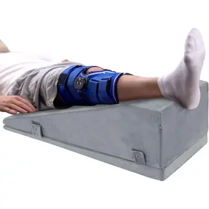 Hombys Health Adjustable Leg Elevation Pillow for Recovery, Knee & Ankle Support Wedge with Washable Cover