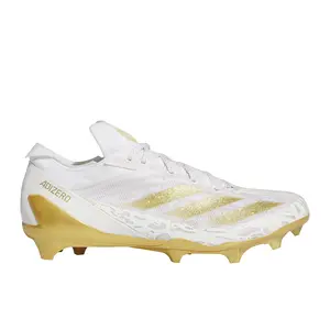 adidas Mens Adizero Electric Football Sneakers Shoes - Gold, White