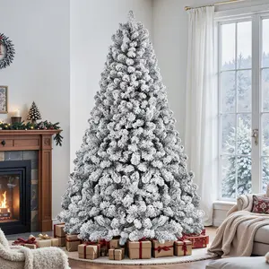 SHareconn 4.5/7.5FT Prelit Artificial Christmas Tree with 220/470 Lights & 378/1267 Branch Tips Classic Spruce Design for Festive Home Decoration