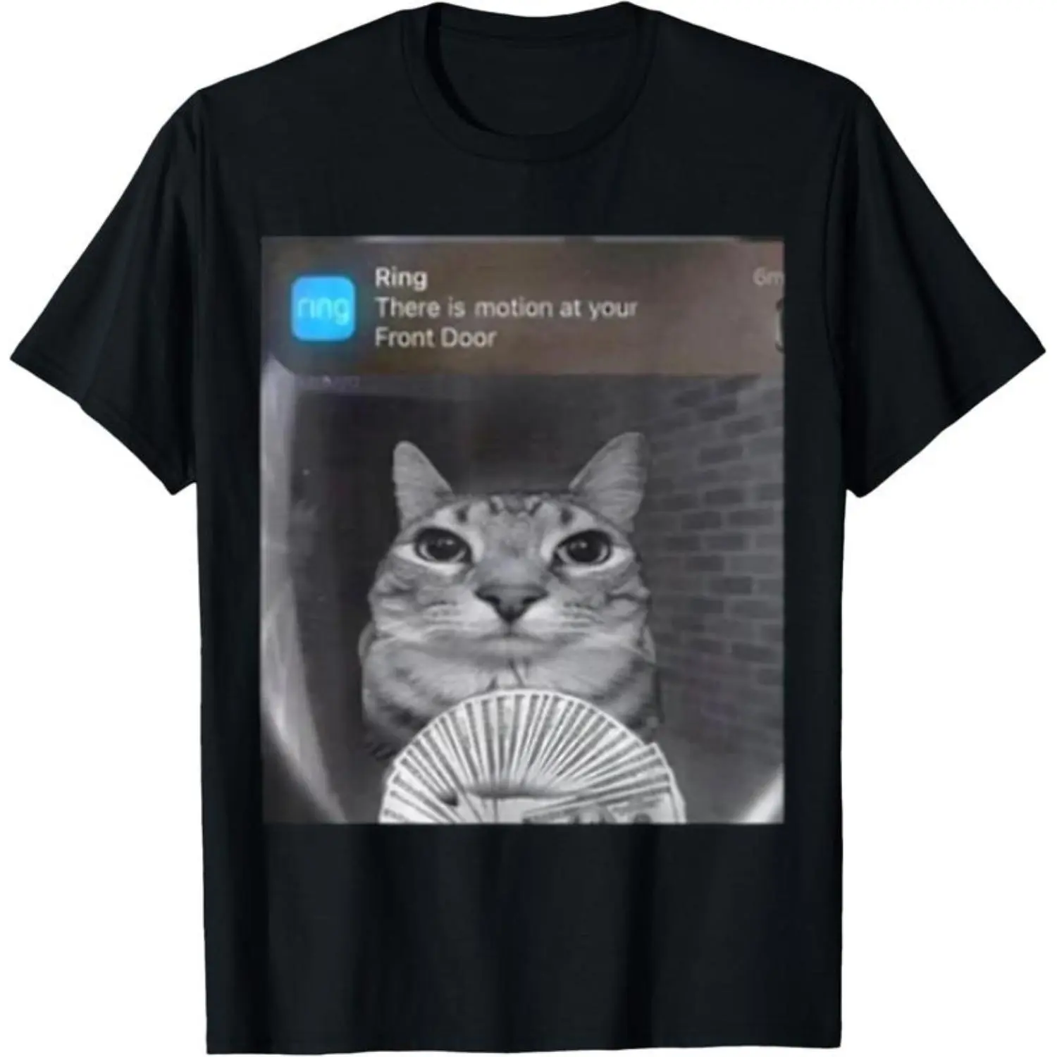 100 Percent Cotton Ring Cat with Motion Meme T Shirt