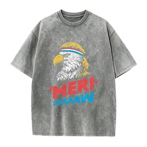 Meri-caaaaaw - Unisex T-Shirt - Funny 4th of July Merica Eagle