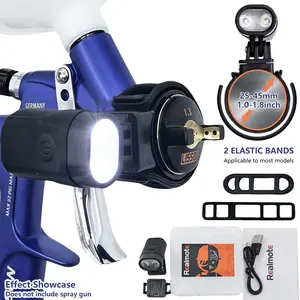 Professional Spray Gun Light Universal Suitable for Diameters of 25-45mm Head Airbrush Paint Fill Lamp Adjustable Lighting Power Painting Tool Accessories