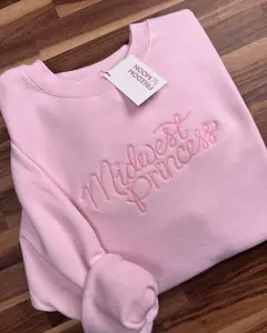 Midwest Princess Embroidered Crewneck Sweatshirt