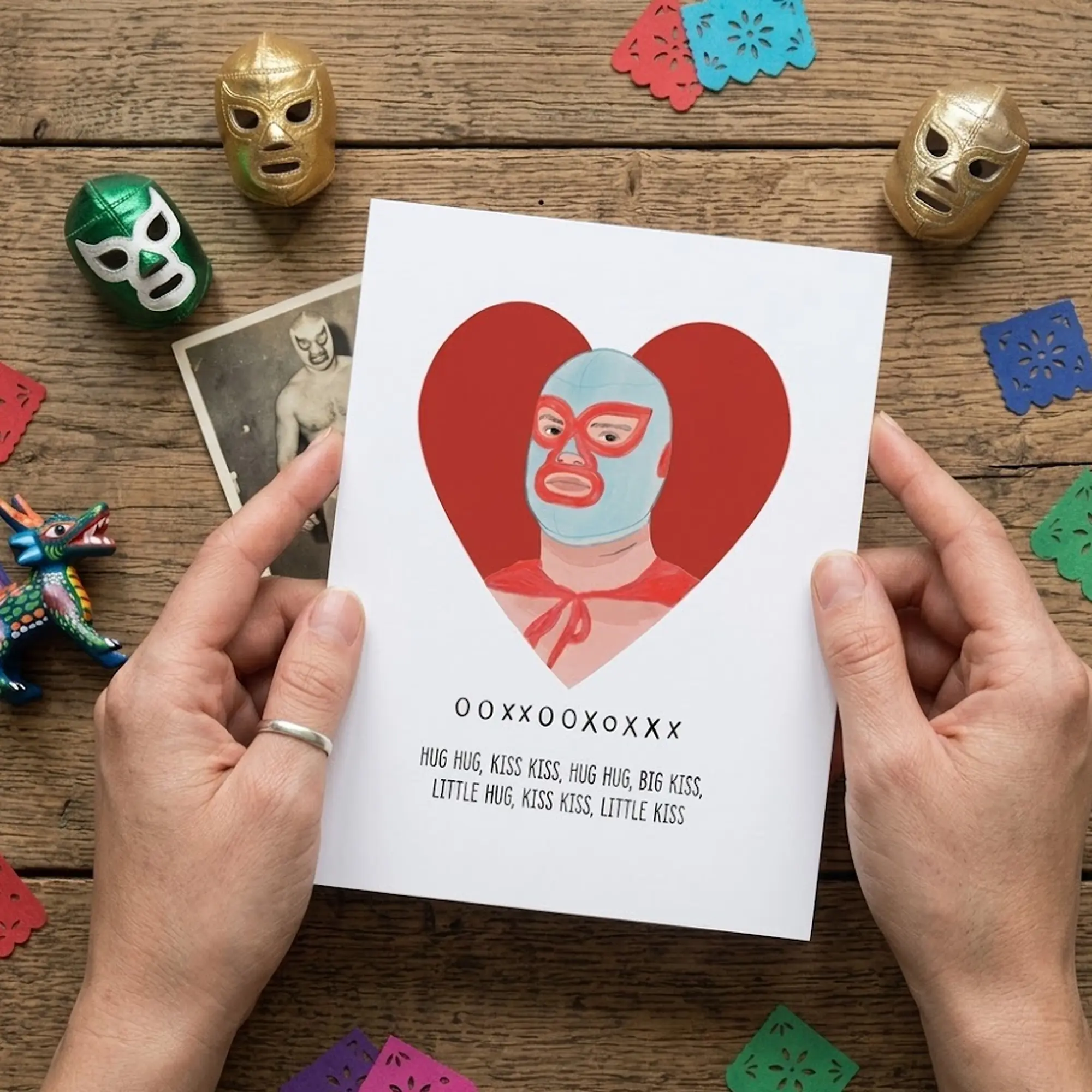 Nacho Libre Anniversary Gift, Custom Card, Love Card, Hugs and Kisses, Funny Gift, Gift For Boyfriend, Girlfriend, Wife, Husband