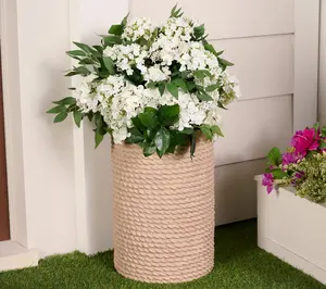 Garden Reflections 30" Removeable Faux Hydrangea with Planter