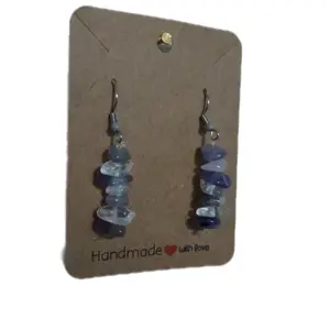 Amethyst Raw natural Crystal's Earrings