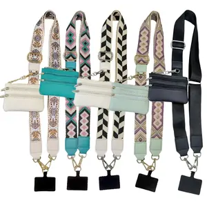 Clip and Go Strap for Phone With WalletCrossbody, Phone Strap With Wallet,  AdjustableMobile Phone Strap, Gift for Mother's Day, Cash Smartphone