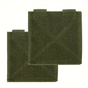 2 PCSinchMolle Tactical Bag Patch Panel Accessory, Hook and Loop Patch Display Board, Molle Compatible Panel for Badges, Insignia, and Tactical Patches, 4"x4"inch/10x10cm