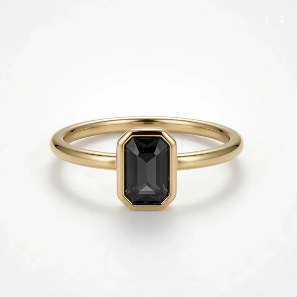 Black Spinel Ring